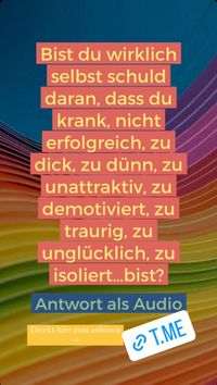 Bist du wirklich schuld daran, dass du nicht erfolgreich, zu dick, zu dünn, zu unattraktiv...bist? Audio Andreea Emiliana Energy Reading