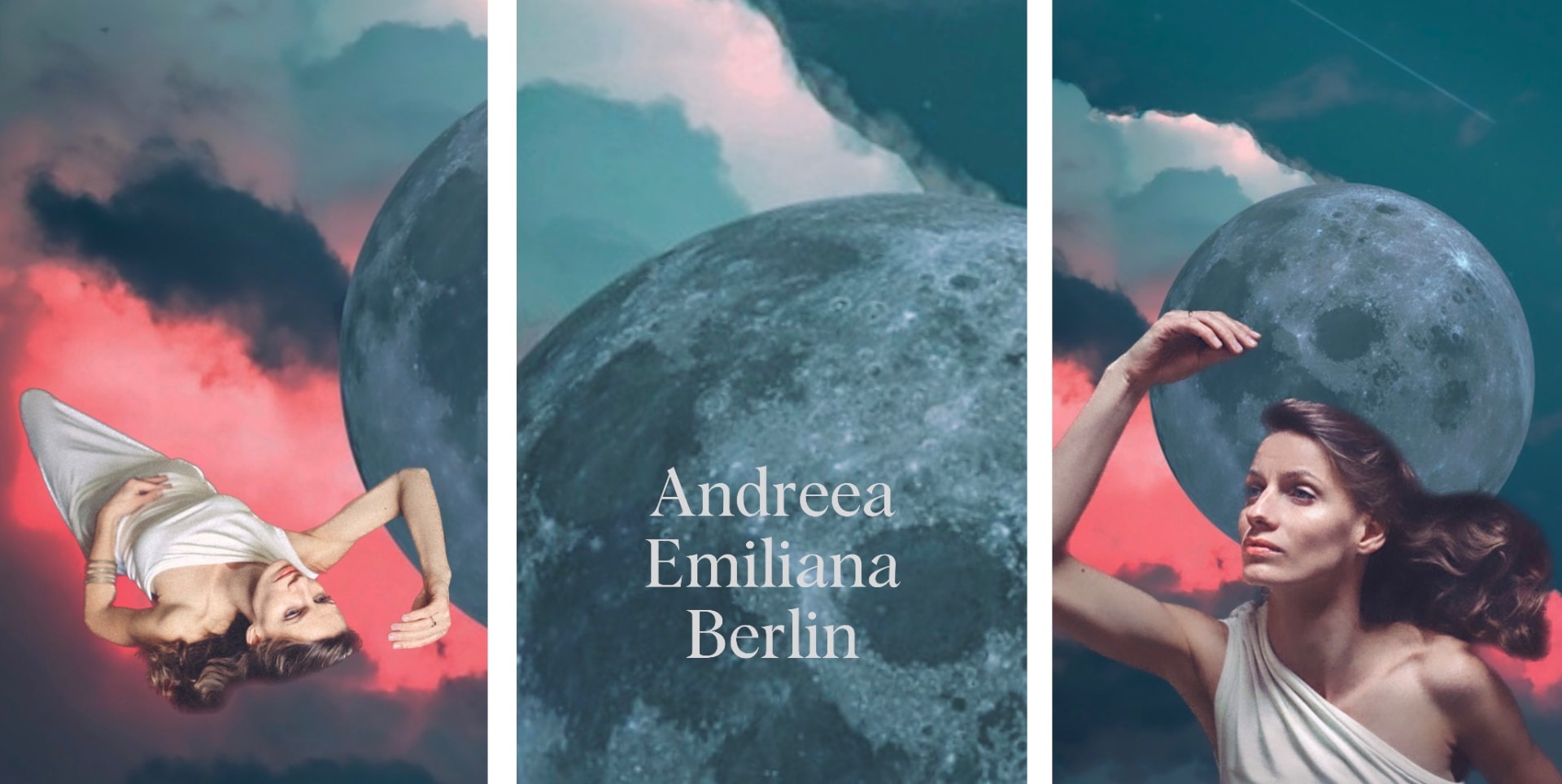 Andreea Emiliana Berlin mit dem Mond