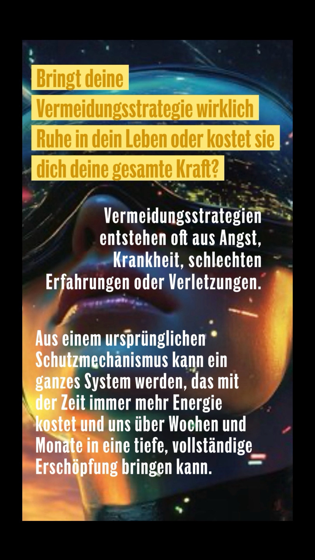 Kollektive Botschaft: Bringt deine Vermeidungsstrategie wirklich Ruhe in dein Leben oder kostet sie dich deine gesamte Kraft?